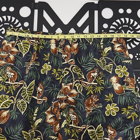 Tommy Bahama Green Tropical Jungle Swim Trunk Shorts | Men's Large - Picture 11 of 13